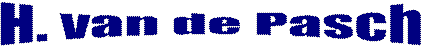 H. van de Pasch